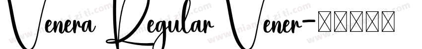 Venera Regular Vener字体转换